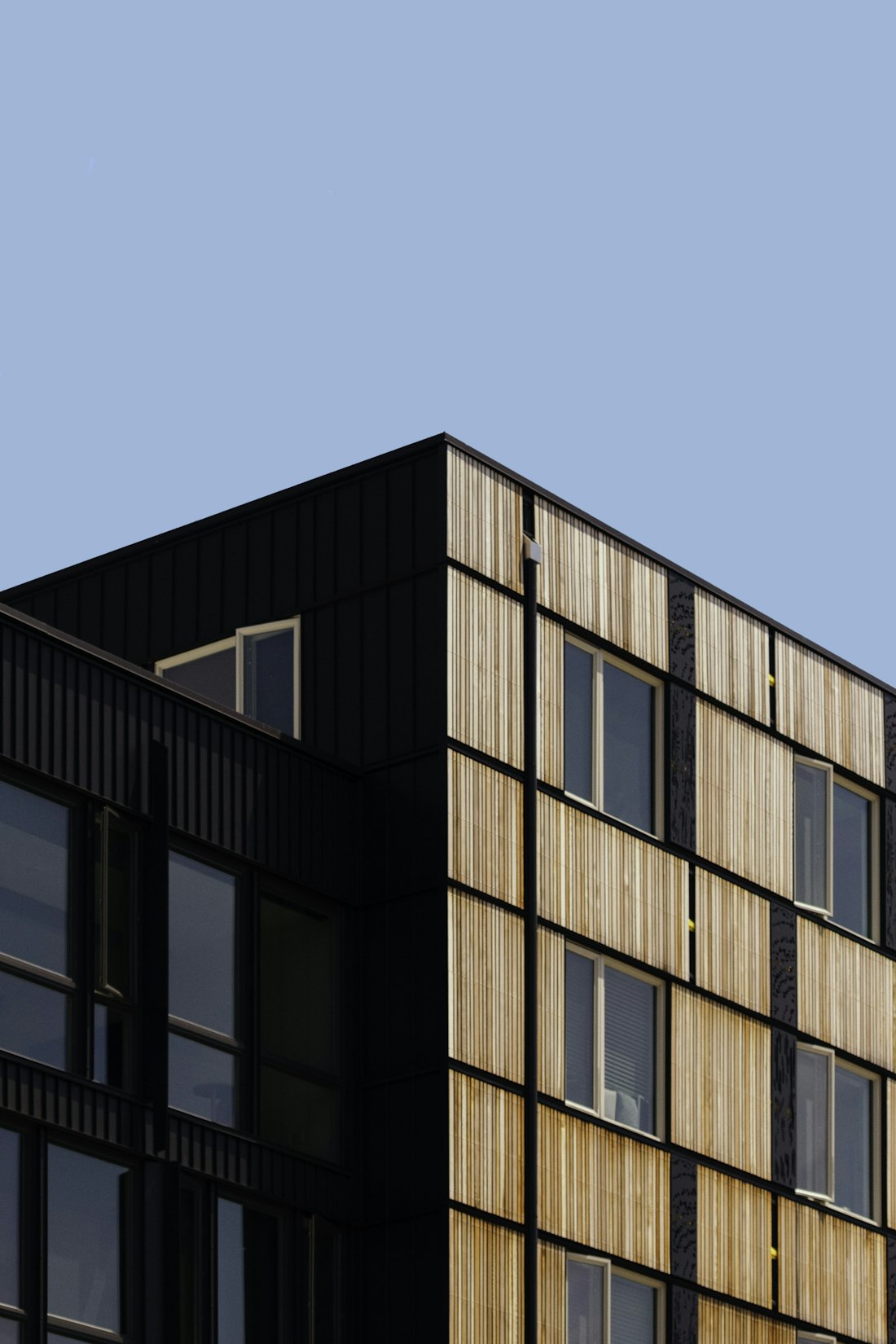 Modern multifamily apartment building facade