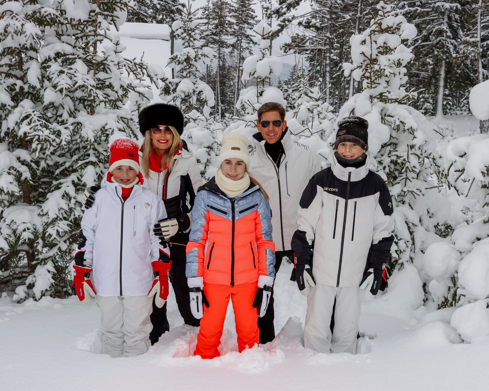 PR Steinfurth with his family in the snow