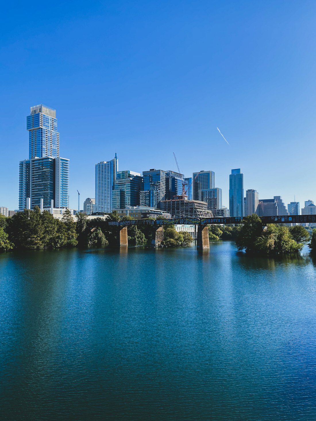 Austin skyline over Lady Bird Lake